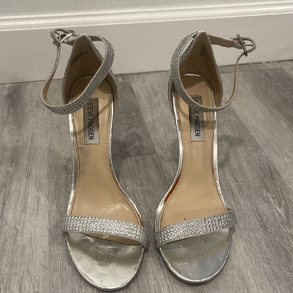 Steve Madden diamond studded heels.
